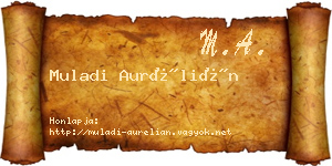 Muladi Aurélián névjegykártya